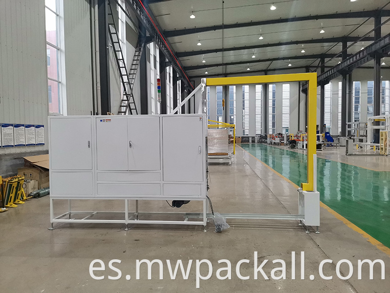 Máquina flejadora de paletas completamente automática Máquina empacadora de correa de sellado lateral vertical